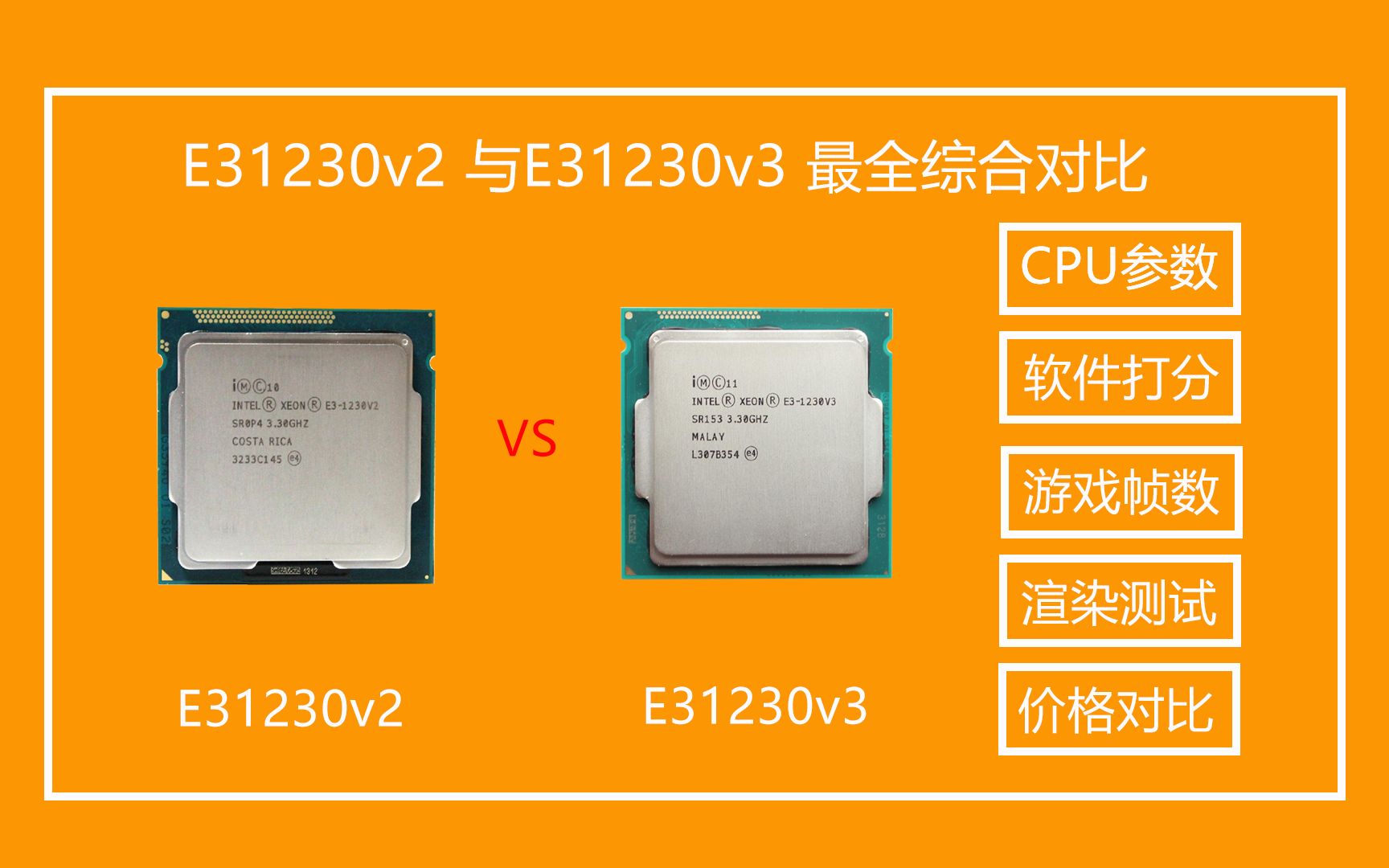 E3-1230v2 E3-1230v2：性能稳定能耗低，游戏办公两不误的至强处理器  第1张