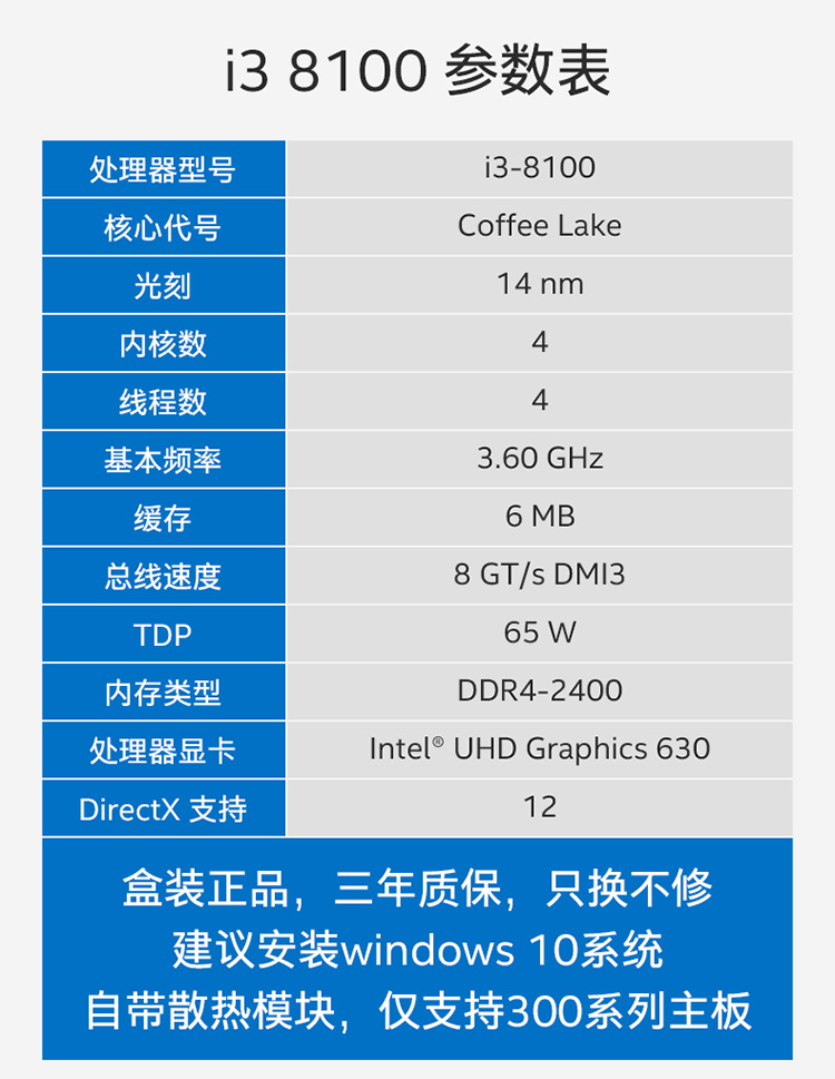 酷睿 i3-8100F：强大配置，亲民价格，性价比之冠  第6张