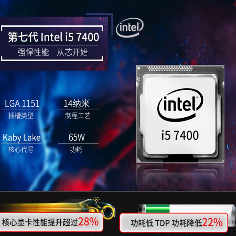 英特尔酷睿 i5-7400：电脑心脏，性能卓越，带来革新体验  第6张